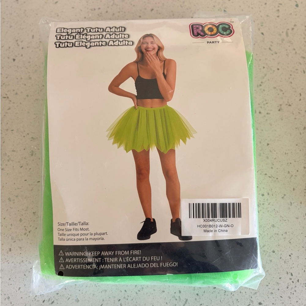 ROC Party Neon Green Tutu Skirt